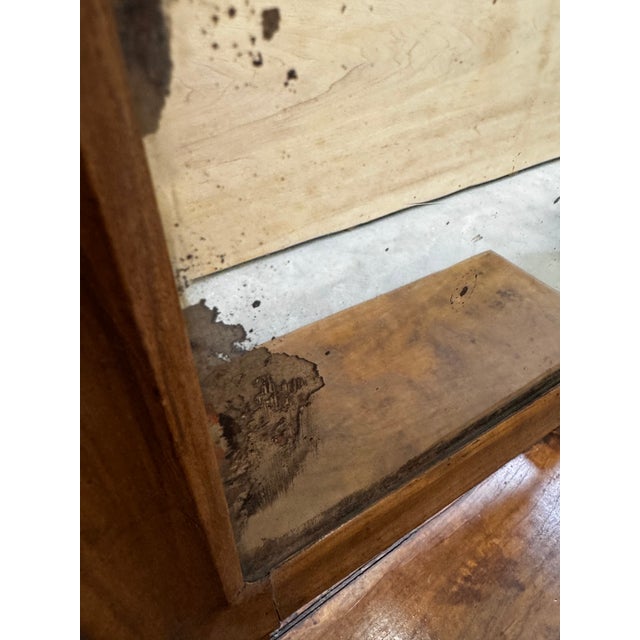 Louis Philippe Style Dressing Mirror in Walnut and Mercury, 19th Century For Sale - Image 11 of 15