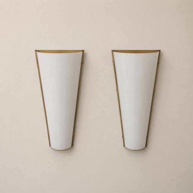 Brass 1970s Italian Sconces Brass Plexiglass Stilux Style Wall Lights - Pair For Sale - Image 8 of 8