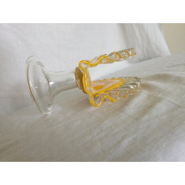 Vintage HandBlown Murano Style Art Glass Napkin Holder Chairish