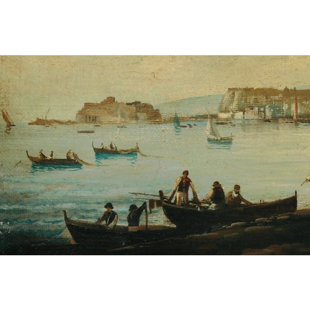 Napoli, Posillipo School, Oil on Canvas For Sale - Image 3 of 6