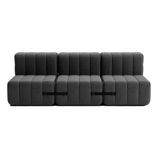 Curt Modular Set - Flexible 3-Seater - Dama - 0004 (Dark Grey) by Ambivalenz, Set of 6 For Sale
