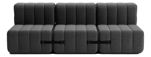 Curt Modular Set - Flexible 3-Seater - Dama - 0004 (Dark Grey) by Ambivalenz, Set of 6