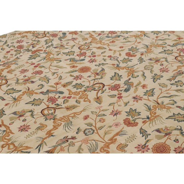 Handwoven in wool, this 8x10 contemporary rug by Rug & Kilim is inspired by antique Tudor rugs, flatweaves and...