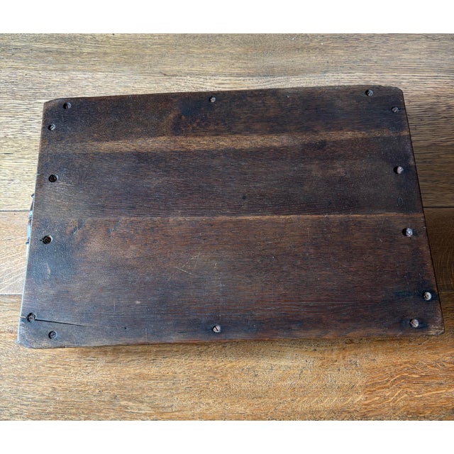 Brown Antique English Oak Serving Tray For Sale - Image 8 of 8