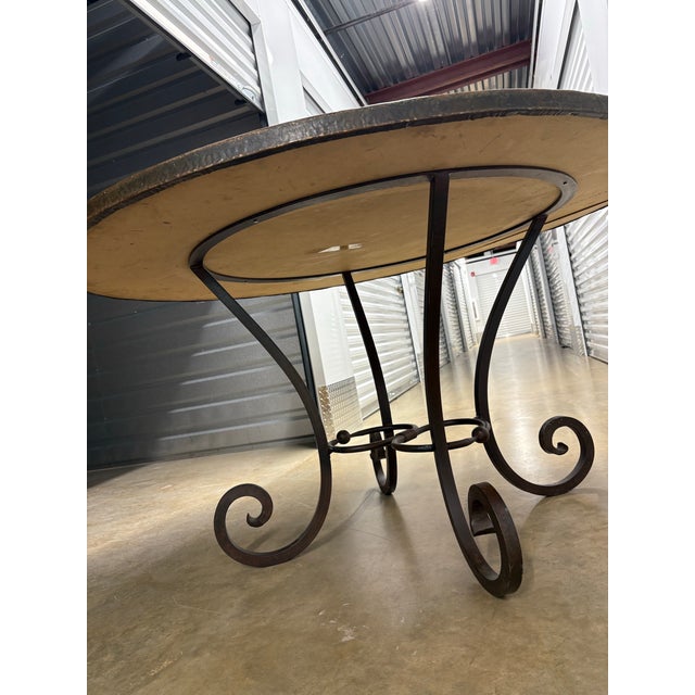 Mid 20th Century Mid 20th Century Hand Beaten Cooper Dining Table For Sale - Image 5 of 10