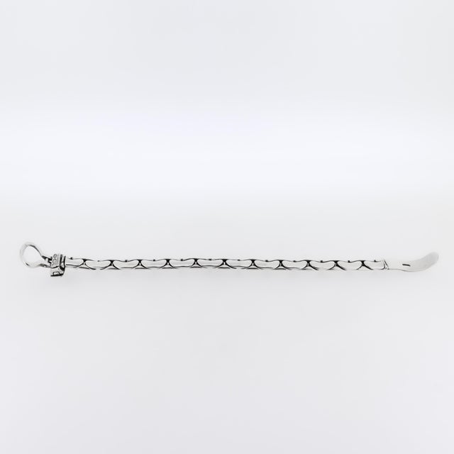 Silver Mid-Century Sterling Silver Figural Buckle Bracelet by Orlandini for Uno a Erre For Sale - Image 8 of 14