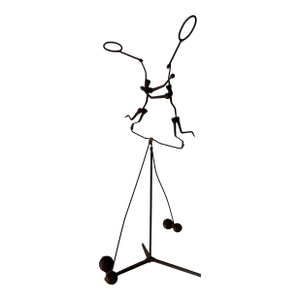 Vintage Balancing Kinetic Brutalist Metal Sculpture