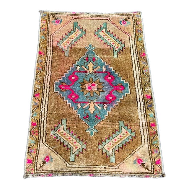 Turkish Yastik Rug 1'6" x 2'1" For Sale