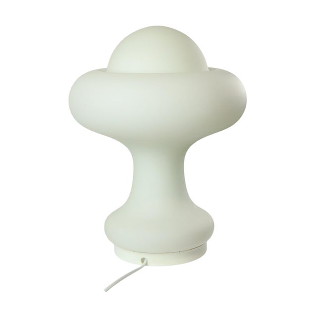 Mushroom Table Lamp in Frosted Glass from Peill & Putzler, 1960s For Sale - Image 12 of 13