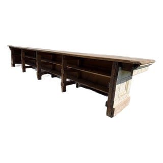 Antique General Store Mercantile Counter, Professionally Restored For Sale