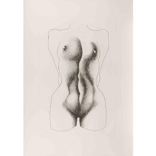 Giacomo Porzano, Nude, 1972, Etching For Sale