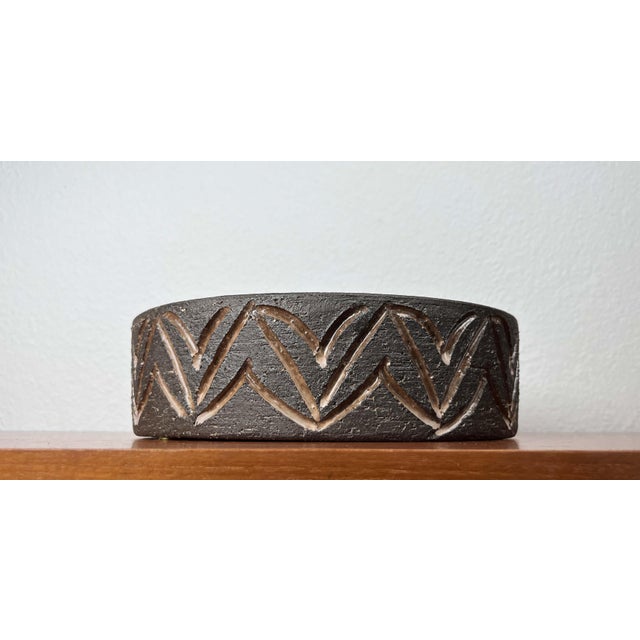 Large Mid-Century Modern Danish Studio Pottery Bowl from Lovemose, 1960s, in Very Good conditions. Designed 1960 to 1969...