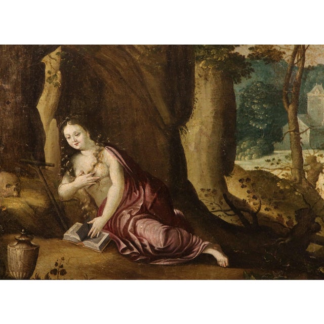 Fantastic landscape with mary magdalene paul bril (antwerp, 1554 – rome, 1626) workshop of first half of the 17th century...