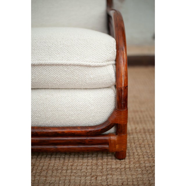 1970s Sofa and Lounge Chairs in Bamboo, 1970s, Set of 3 For Sale - Image 5 of 10