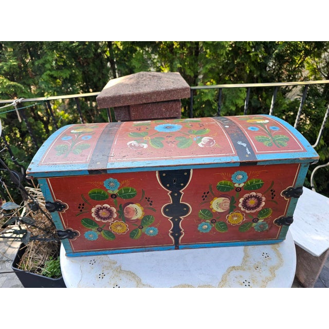 Antique Scandinavian Chest, 1890s For Sale - Image 6 of 11