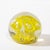 1960s Mid-Century Hand-Blown Murano Glass Paperweight W/ Yellow Trumpet Motif For Sale - Image 5 of 8