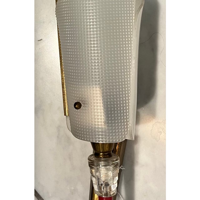 Vintage 1950s French Sconces- Perspex Atomic Sputnik - a Pair For Sale - Image 4 of 10
