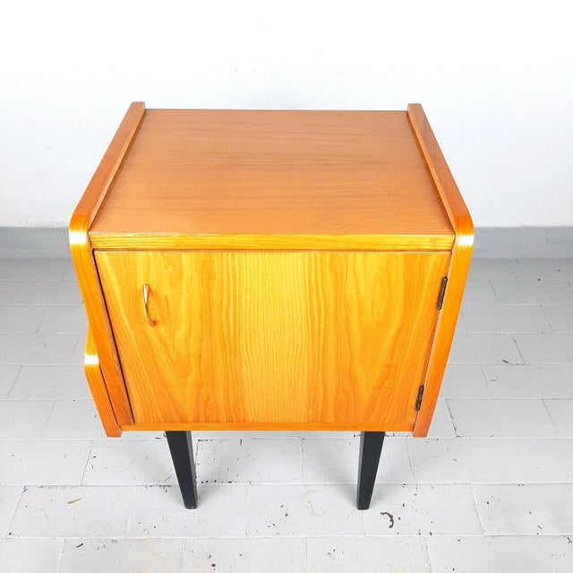 Wood Mid-Century Polish Nightstand, 1970s For Sale - Image 7 of 11