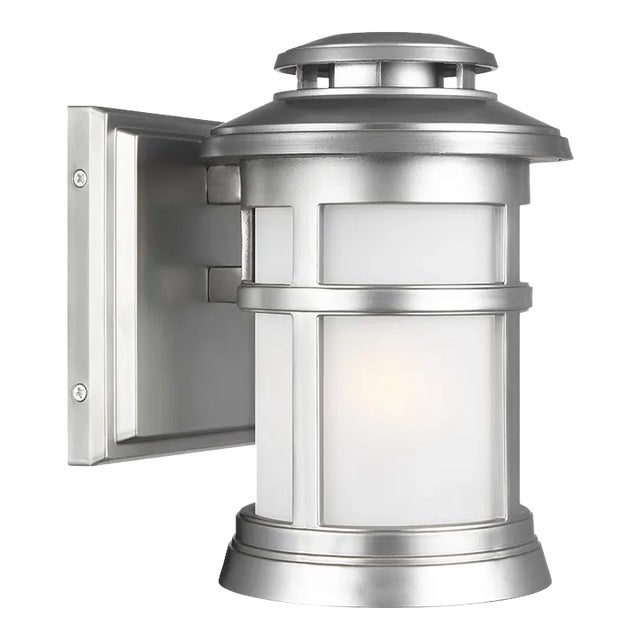 Sean Lavin By Visual Comfort Studio Newport Extra Small Lantern in Painted Brushed Steel For Sale