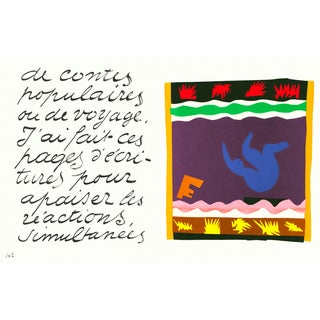 1983 MoMA Edition Matisse Jazz Lithograph "Le Toboggan" For Sale