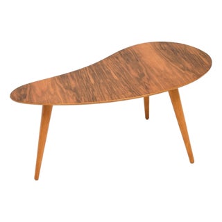 Vintage Walnut Side Table, 1950s For Sale