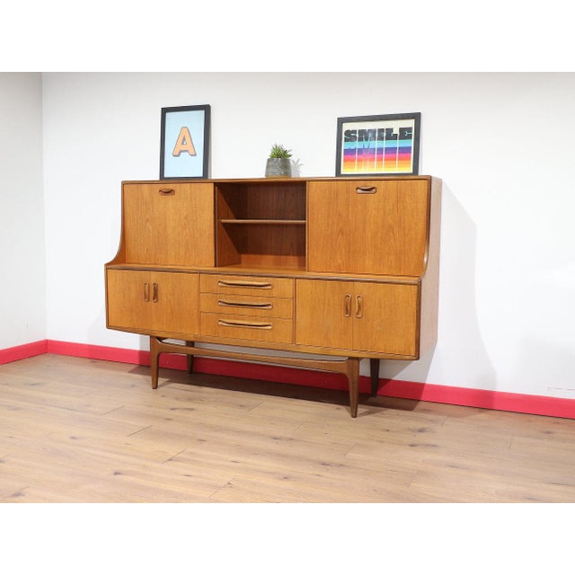 Mid Century Modern Vintage Teak Credenza Hutch Buffet by G Plan Danish Style For Sale - Image 14 of 15