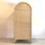 Boho-Chic Arched Natural Rattan & Solid Wood Double-Door Wardrobe Armoire For Sale - Image 18 of 18