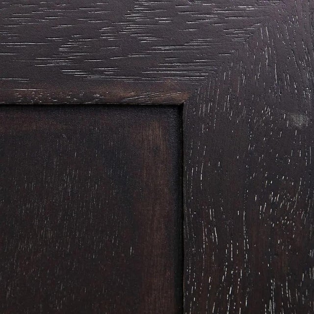 Ebony NOIR Quadrant 2 Door Sideboard, Ebony Walnut For Sale - Image 8 of 9