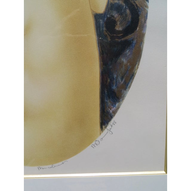 Paper Late 20th Century Nude Original Lithograph EA by Alain Bonnefoit For Sale - Image 7 of 8