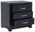 A boisterous display of modern sophistication, this three drawer nightstand recalls the designer furnishings of NYC’s top...