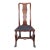 Set 4 Antique English Walnut Dining Chairs 1890s For Sale