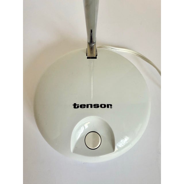 White 1990s Tensor Adjustable Postmodern Eyeball Task Lamp For Sale - Image 8 of 10