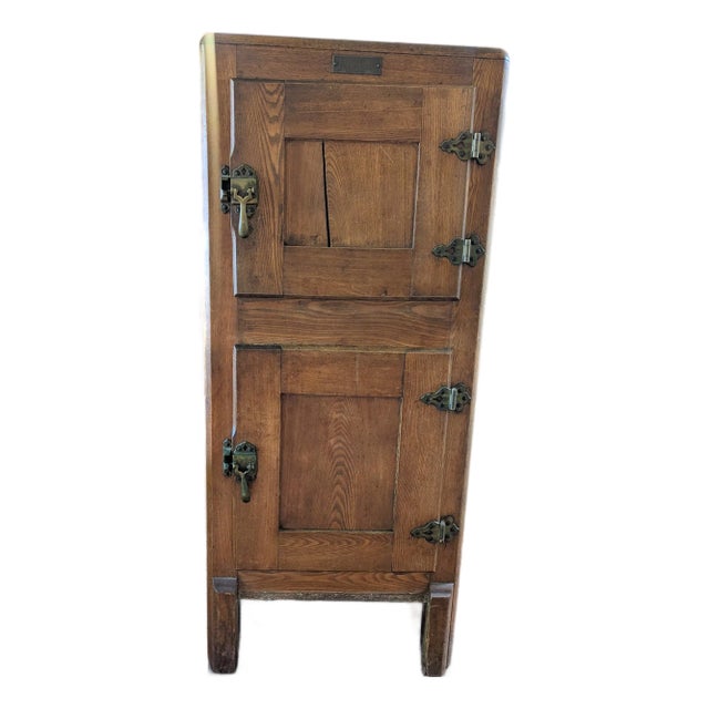 Antique Oak Icebox For Sale