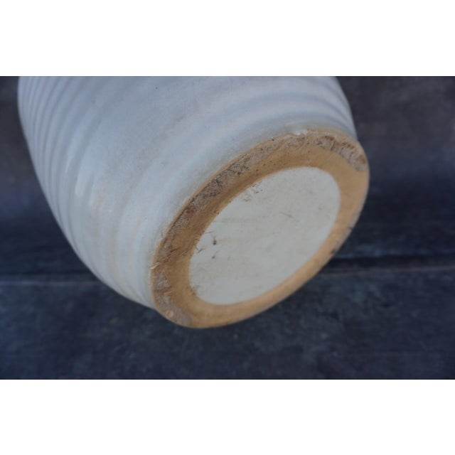 A rare Bauer Pottery ringware jardinière, produced in Los Angeles in 1933, finished in an elegant white glaze. The classic...