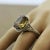 Metal Large Zircon Diamond Gold Cocktail Ring, Size 7.25 For Sale - Image 7 of 9