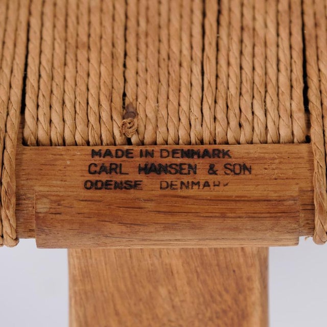CH24 Oak Dining Chairs with Woven Seats by Carl Hansen & Søn, 1950, Set of 6 For Sale - Image 9 of 12