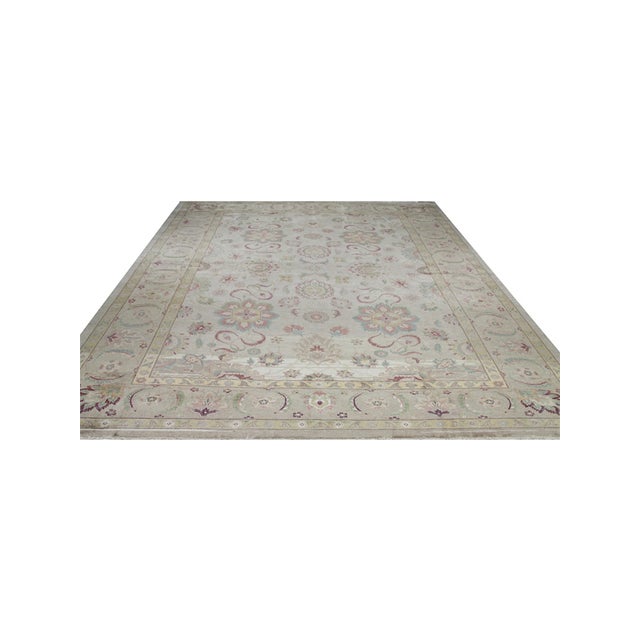 Exact Size: 11'4" x 16'4" Color: Natural Age: Old Materials: Wool Construction: Hand Knotted Origin: Iran