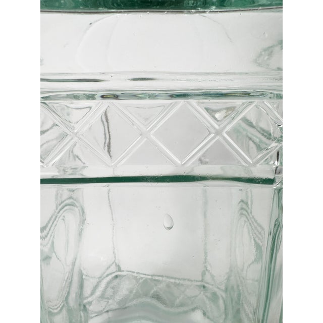 Antique French Mold-Blown Glass Liquor Fountain With Wooden Spigot, Circa 1900 For Sale - Image 15 of 18