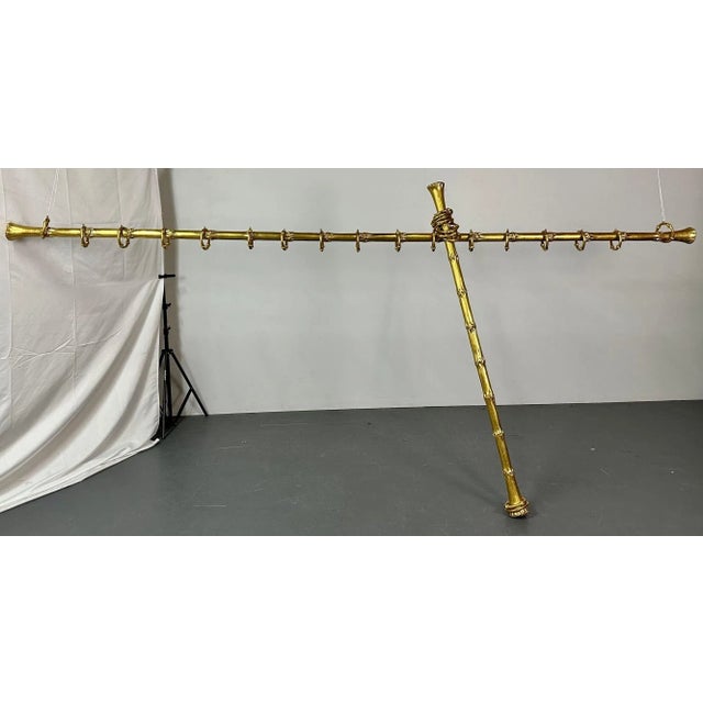 Set Two Custom Hollywood Regency Curtain Rods by Joseph Biuno, Handmade, 23Kt For Sale - Image 13 of 13