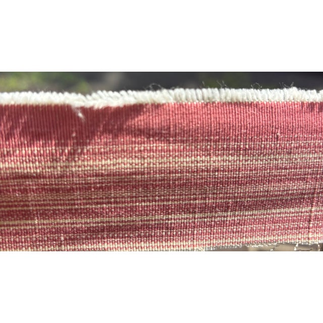 Red 30 Yards of Brunschwig & Fils Stripe Fabric For Sale - Image 8 of 9