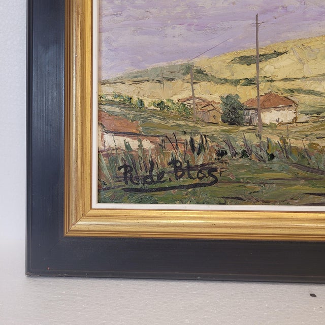 Raimundo De Blas, Spanish Landscape, 1950s, Oil on Canvas, Framed For Sale - Image 13 of 18