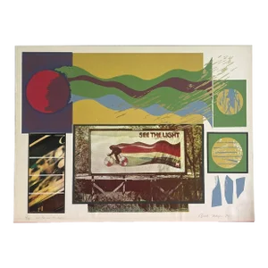 Bill Meyer Australia 1977 Fine Art Print “And God Saw the Light” 15/35 Bicycle