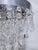 Hollywood Regency Mid 20th Century Hollywoord Regency Ridged Chrome Rim With French Pendalogue Crystals For Sale - Image 3 of 12
