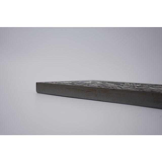 Ceramic Mid-Century Modern Mosaic Birds Wall Plate by R. Zimmermann for Ritter, 1950s For Sale - Image 7 of 9