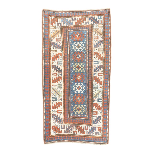 Antique Kazak Rug 3'7'' x 6'9'' For Sale