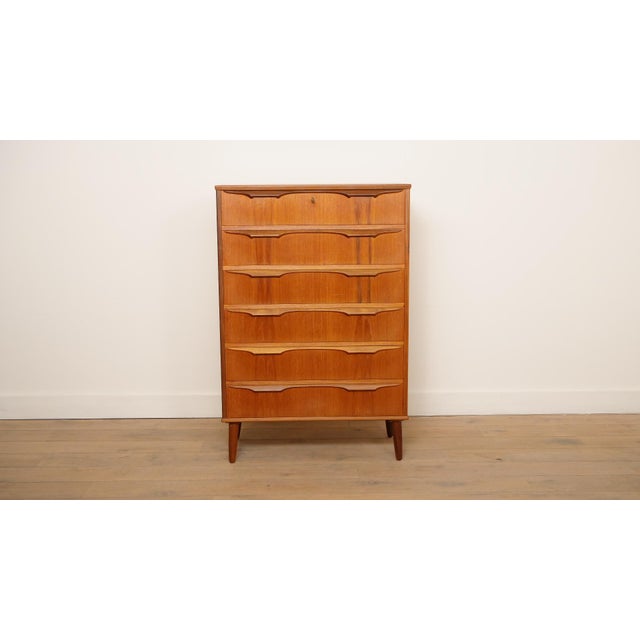 Vintage Danish Chest of Drawers in Teak attributed to Klaus Okholm For Sale - Image 12 of 12