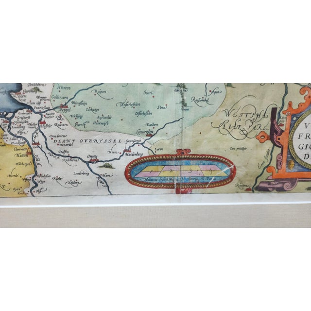 16th Century Original Map From 1580s by Ortelius of Parts Baltic, North East of the Netherlands For Sale - Image 5 of 7
