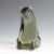 Bear Artglass sculpture Designed by Livio Seguso ca. 1970s A powerful stylized sculpture of a bear in solid smoke grey...