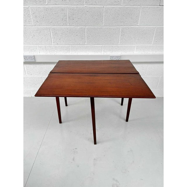 Antique Mahogany Fold Over Tea Table For Sale - Image 5 of 7