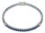 Natural 18k Gold Blue Sapphire 2.74ct & Diamond 0.45ct Bracelet For Sale